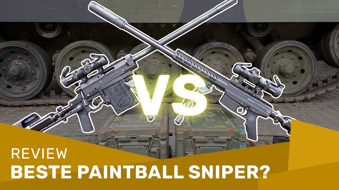 Paintball Sniper Duell – SAR 12C vs First Strike Scout (german)