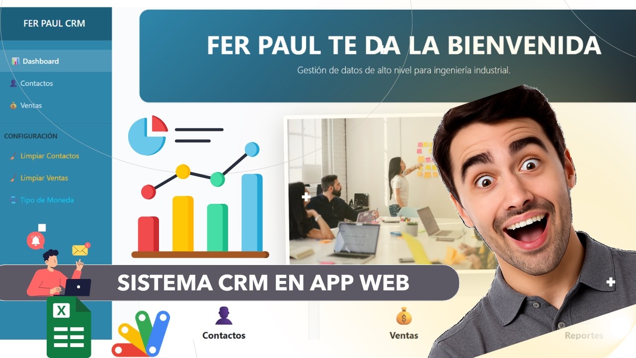 Crea tu propia App Web CRM con IA: Con Gemini y Google Sheets.