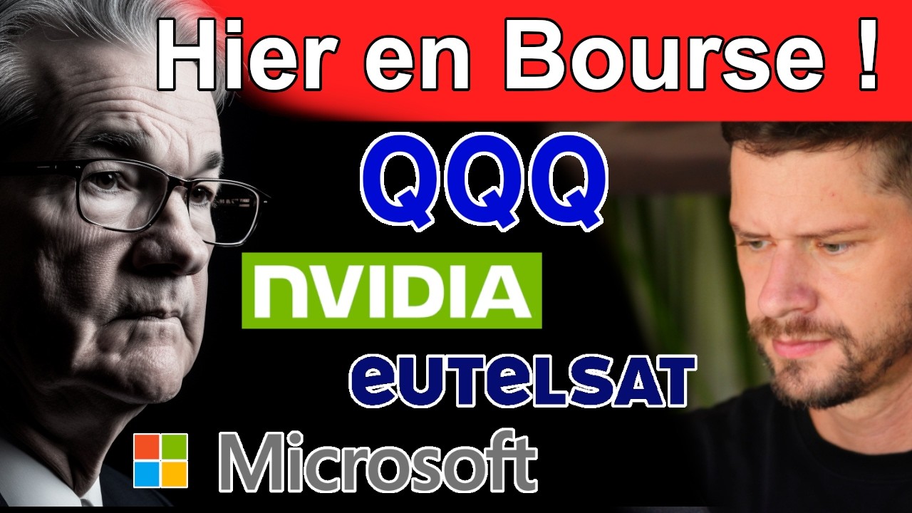 Hier en bourse ! Microsoft 🤯, Nvidia, Eutelsat&hellip; Nasdaq 🚀, l&rsquo;emploi US et les taux directeurs, etc&hellip;