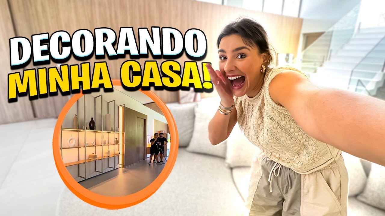 DECORANDO MINHA CASA NOVA!!! 🏡💖 | Amanda Lunelli
