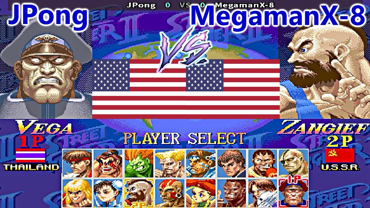 Super Street Fighter II X: Grand Master Challenge - JPong vs MegamanX-8