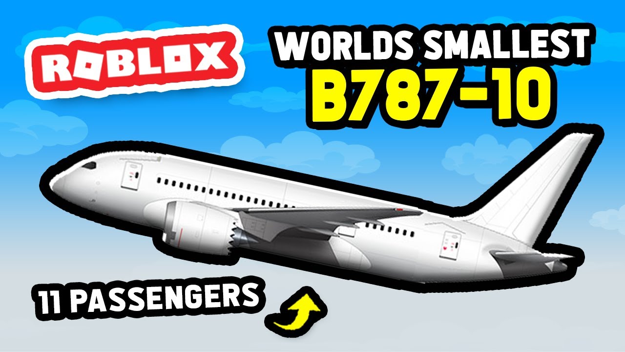 САМЫЙ МАЛЕНЬКИЙ В МИРЕ САМОЛЁТ BOEING B787-10 В СИМУЛЯТОРЕ КАЮТЫ (ROBLOX)