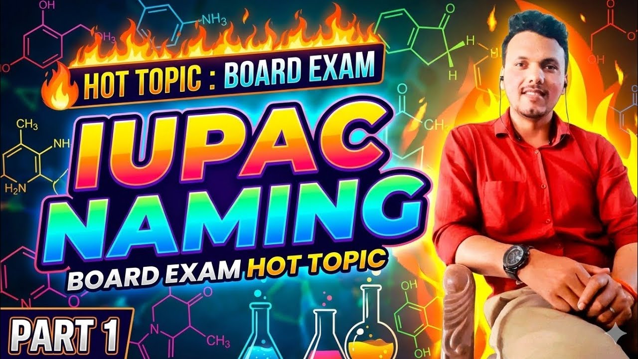 IUPAC Nomenclature | Class 10 Chemistry | Hindi Medium | Board Exam 2026 🔥