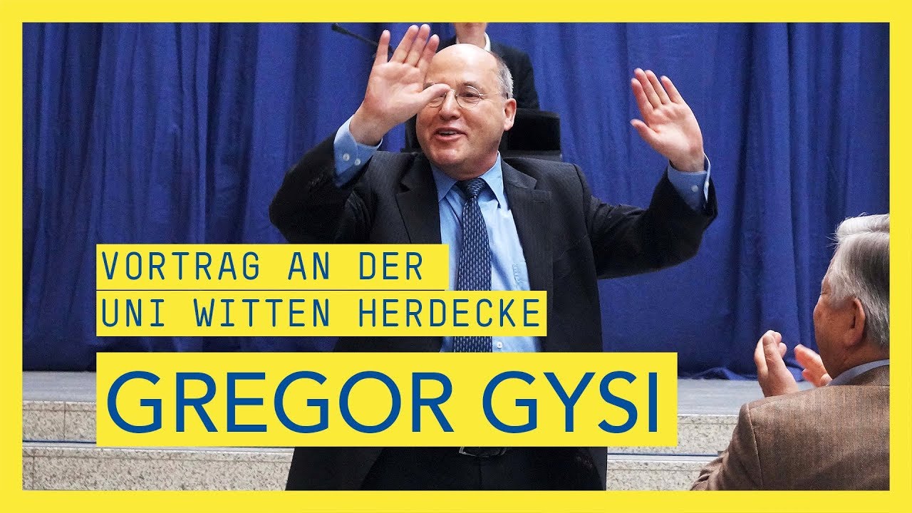 Theatron Logou: Gregor Gysi  Uni Witten/Herdecke