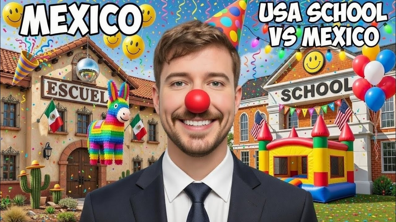 Usa school vs Mexico | Try Not To laugh 😂 Challenge | #mrbeast