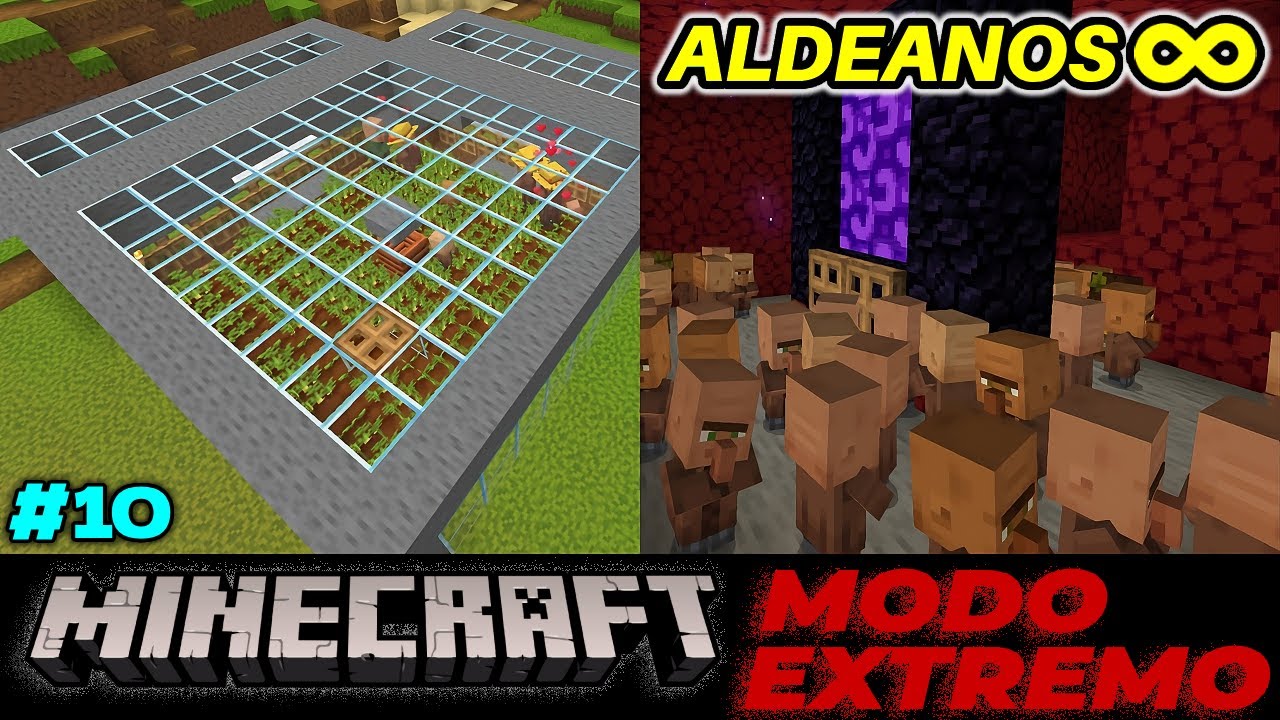 Minecraft Extremo #10 | Granja Automática 100% OP 🔥 Aldeanos Infinitos