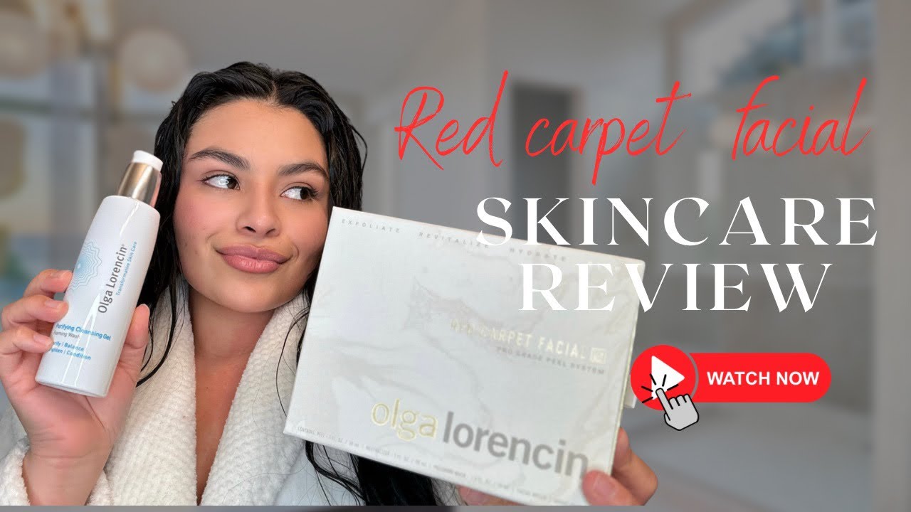 How to prep your skin with OLGA LORENCIN RED CARPET  at home  FACIAL PEEL !