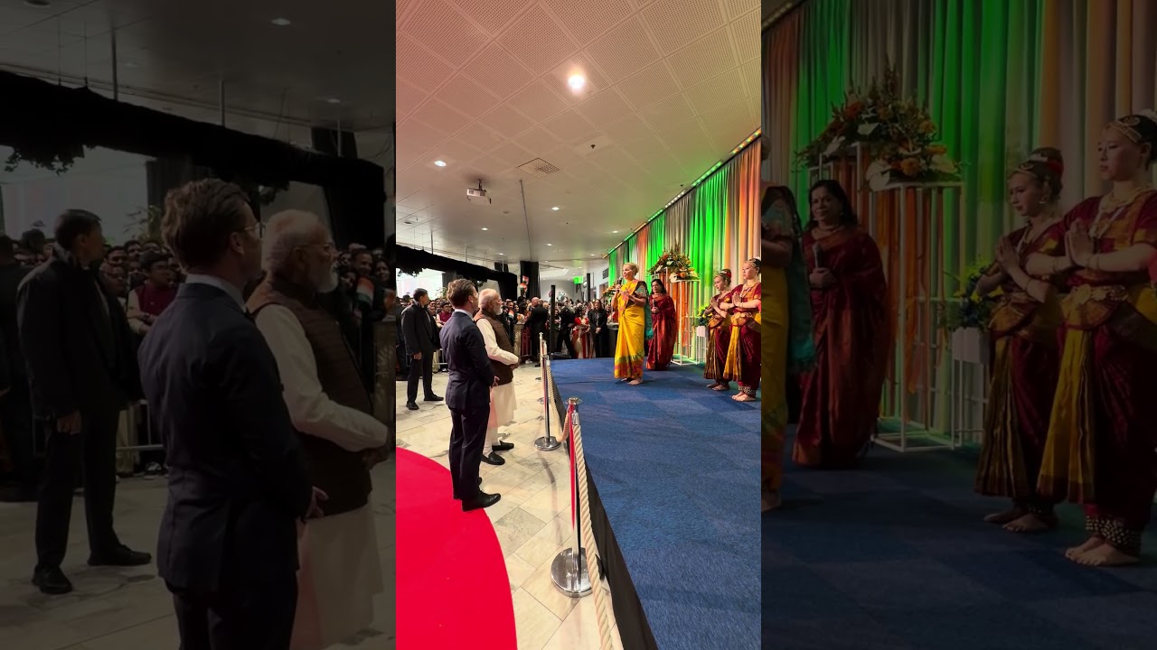 Swedish artist greets PM Modi with Mahatma Gandhi&rsquo;s favourite bhajan