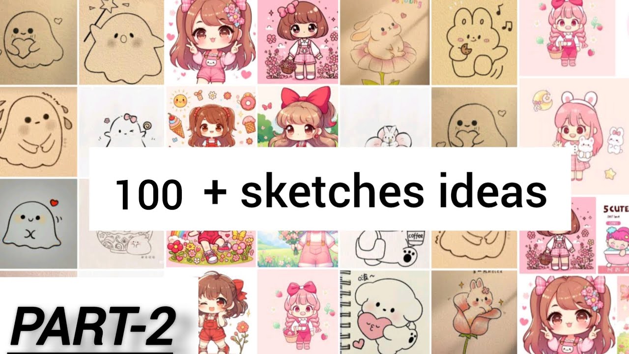 100 + aesthetic sketches ideas part - 2 🌷💕 #aestheic #cute #trending #sketch #400k #viralvideo