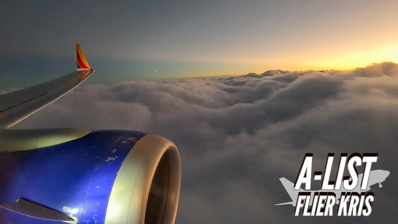Impressive Sunset Descent Into Clouds & Rain - Nashville (BNA) - Southwest Airlines 737 MAX 8