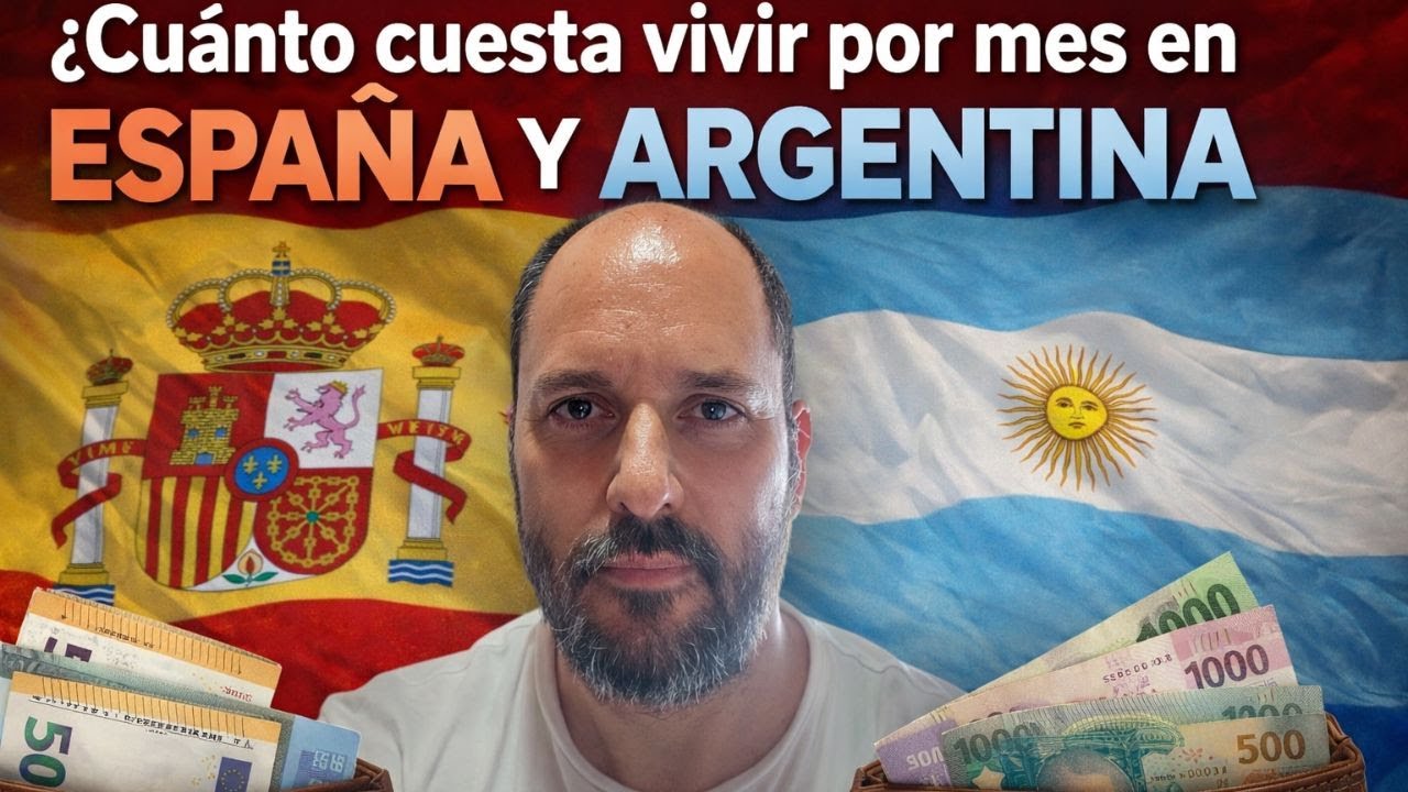 COSTO DE VIDA PARA 2 PERSONAS POR MES EN ARGENTINA Y ESPAÑA #españa #compras #info #argentina