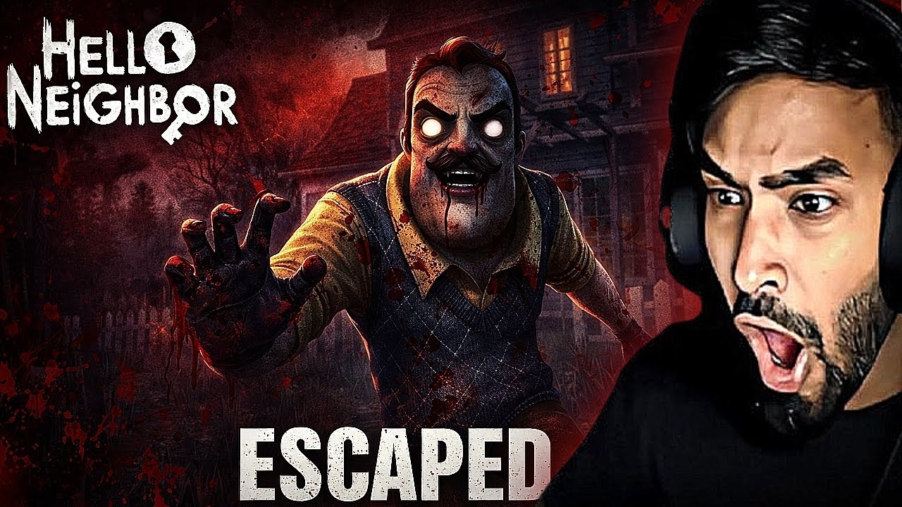 ESCAPING FROM HORROR UNCLE HOUSE  || HELLO NEIGHBOR 2 || TECHNO GAMERZ
