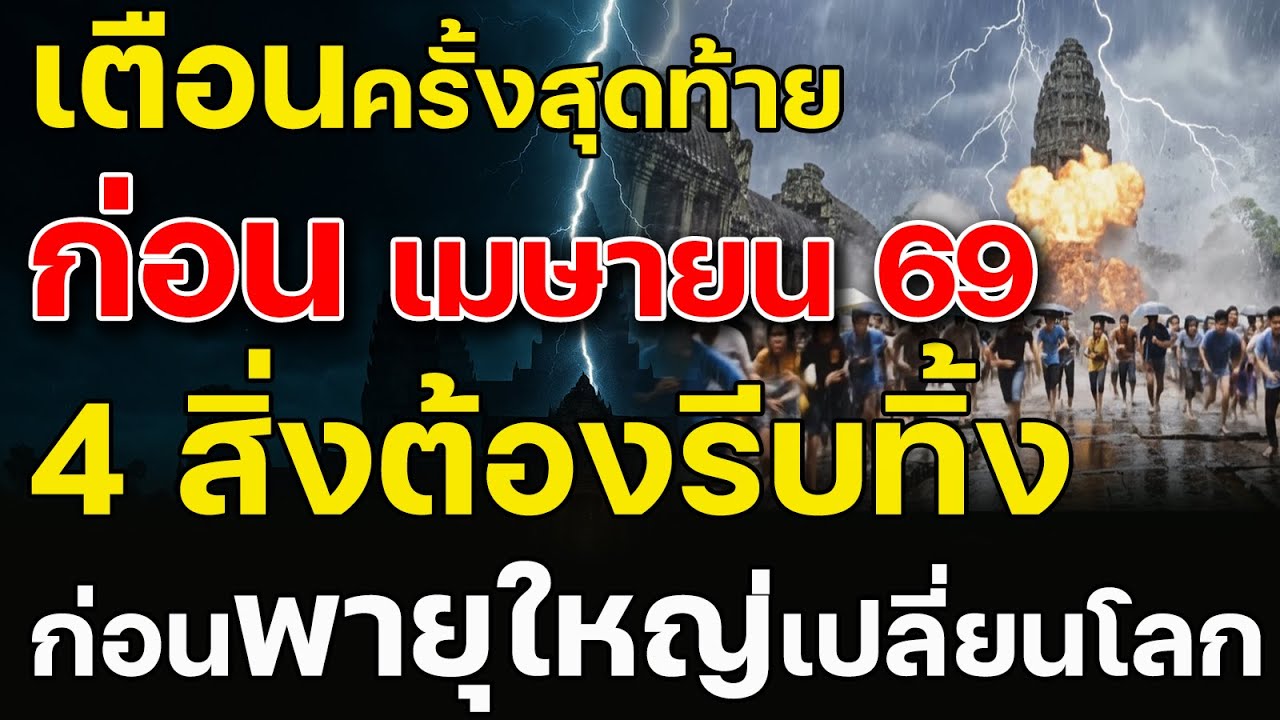 เตือนครั้งสุดท้าย! เม.ย 69 รอดหรือร่วง?