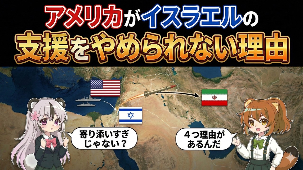 【イラン戦争】なぜ米国はここまでイスラエルに肩入れするのか？80年にわたるアメリカ・イスラエルの関係を紐解く！【地政学】