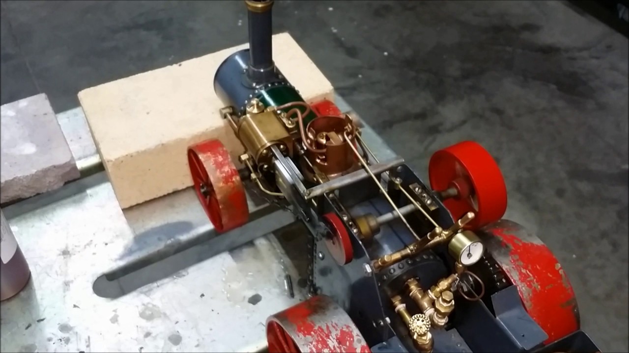 Working Scale Case Steam tractor.  built from Rudy Kalhoupt plans