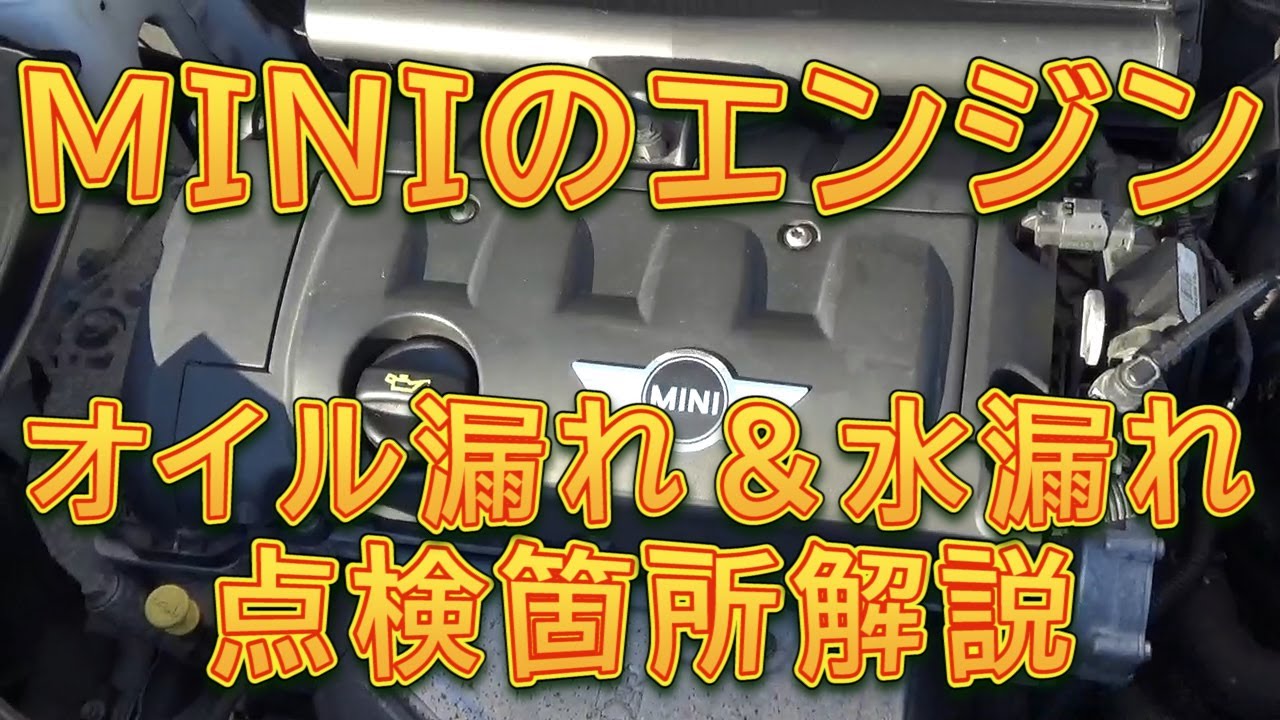 ＭＩＮＩのエンジンのオイル漏れ水漏れポイントを解説します！／しゅんしゅんがれーじ