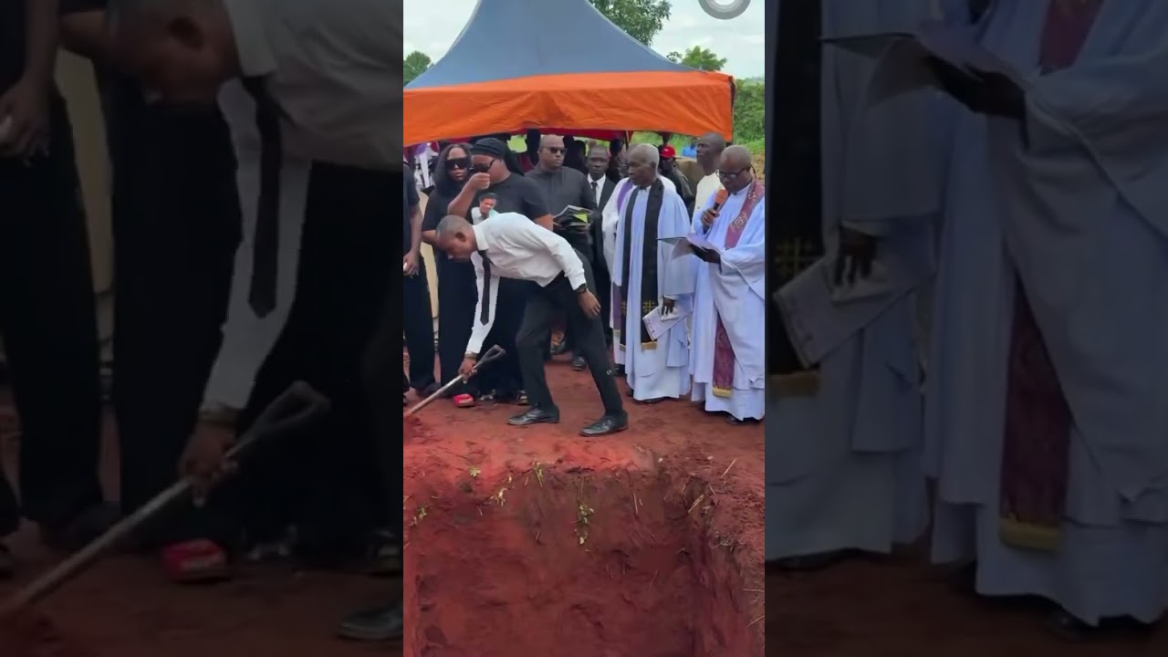 divine Adili brother in tears while saying his final prayers to him.