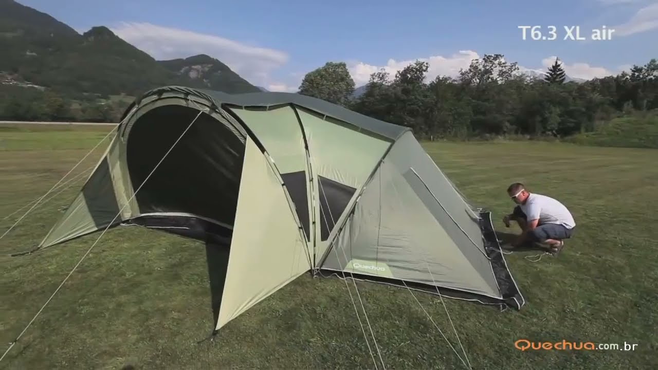 Como montar a Barraca T6.3 XL AIR Quechua - Exclusividade Decathlon