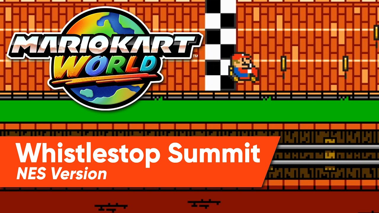 Mario Kart World: Whistlestop Summit - NES Version / 8 bits
