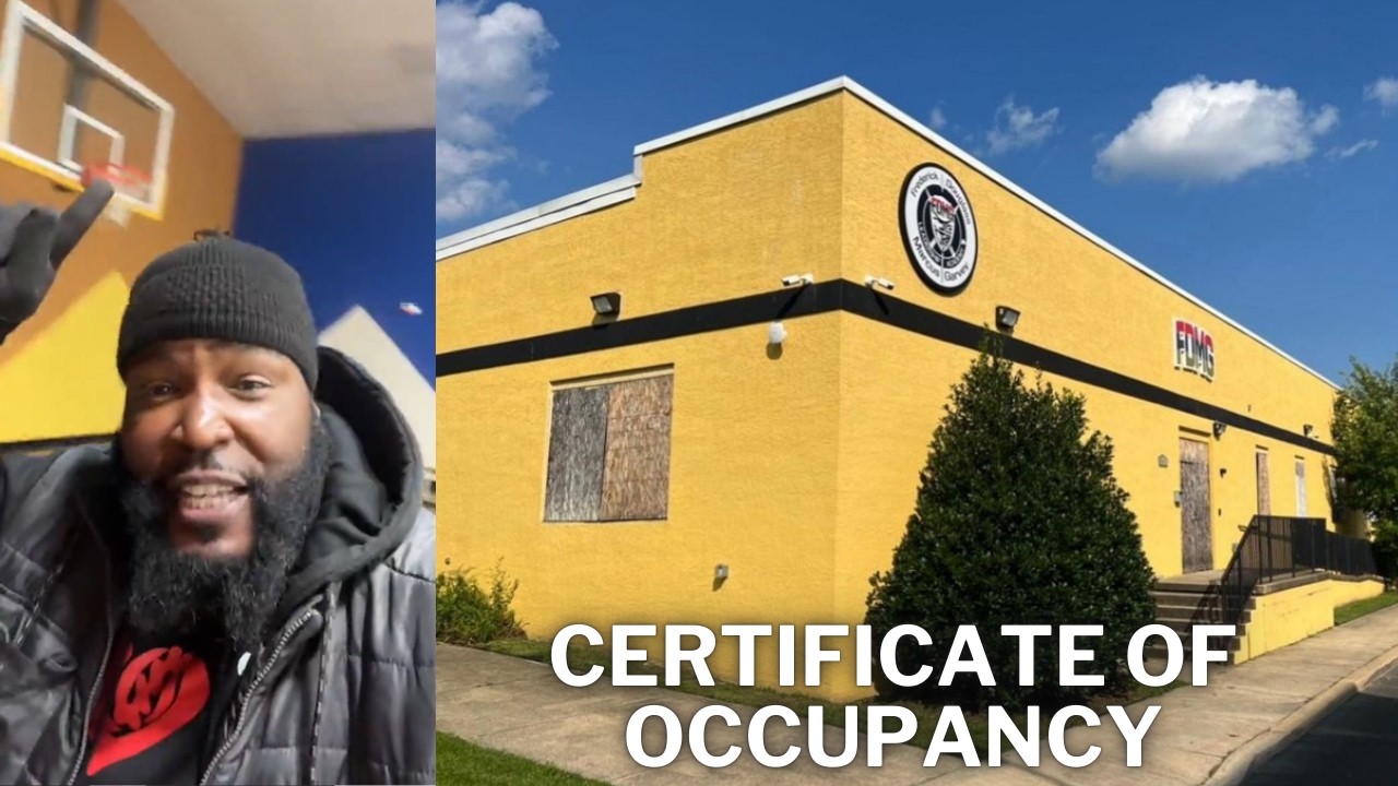 FDMG Applying for Certificate of Occupancy