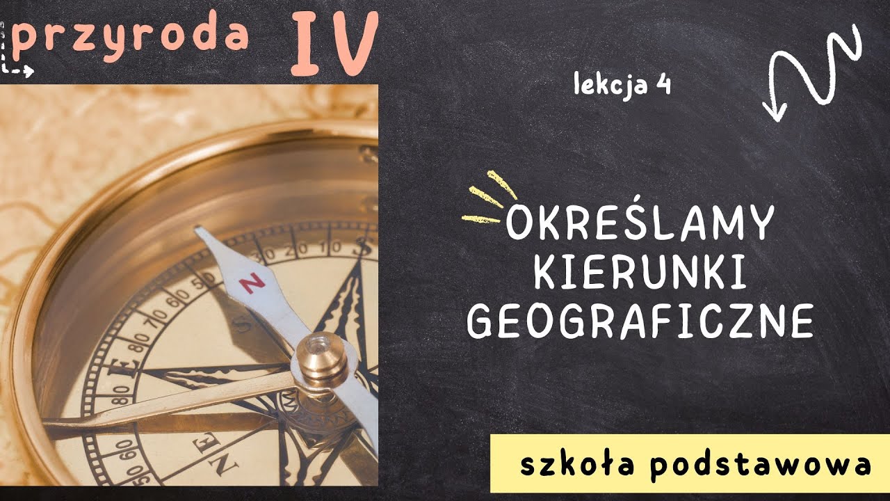 Przyroda klasa 4 [Lekcja 4 - Określamy kierunki geograficzne]