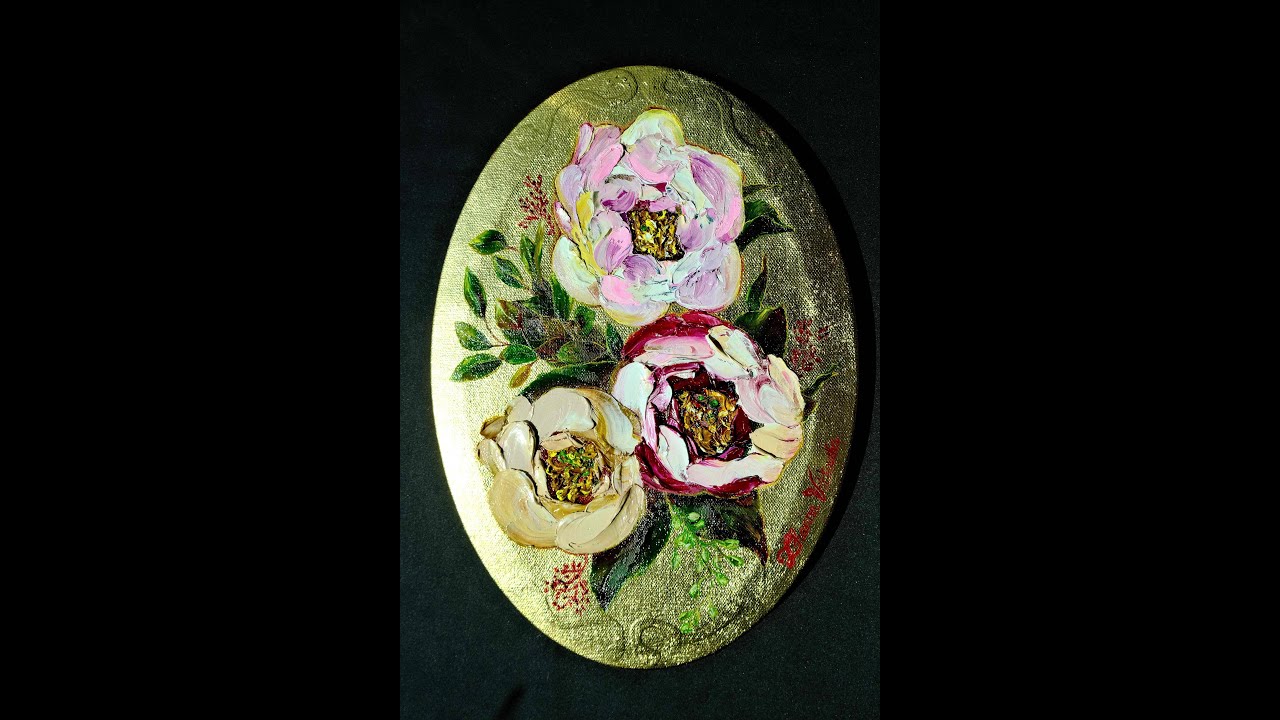 Floral oil painting