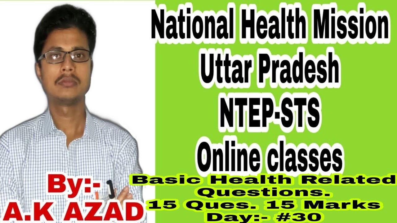 UP NHM|STS|Online classes-30