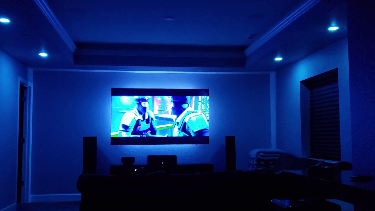 Quick Philips Hue Sync Box media room demo