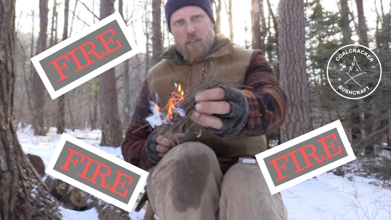 Making Fire in the Winter: Tinder, Wood, Resources