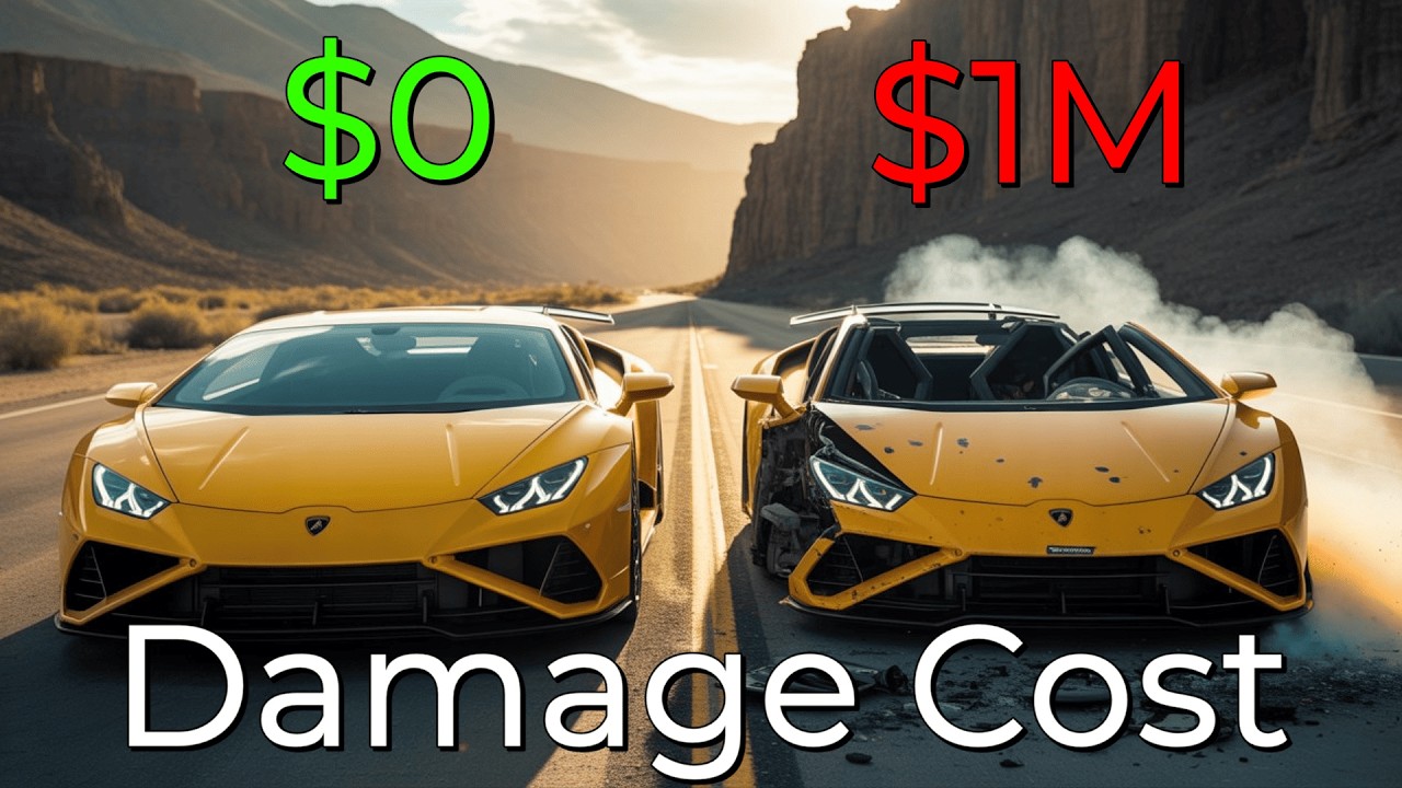 Will You Survive? Realistic Crash Damage Tests Lamborghini Lamborghini Huracán EVO | BeamNG.drive