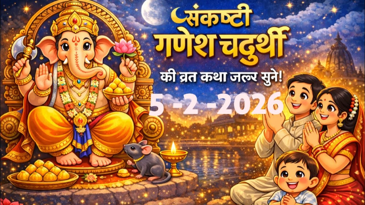 | संकष्टी गणेश चतुर्थी की पावन व्रत कथा | आज के दिन अवश्य सुने 🙏,