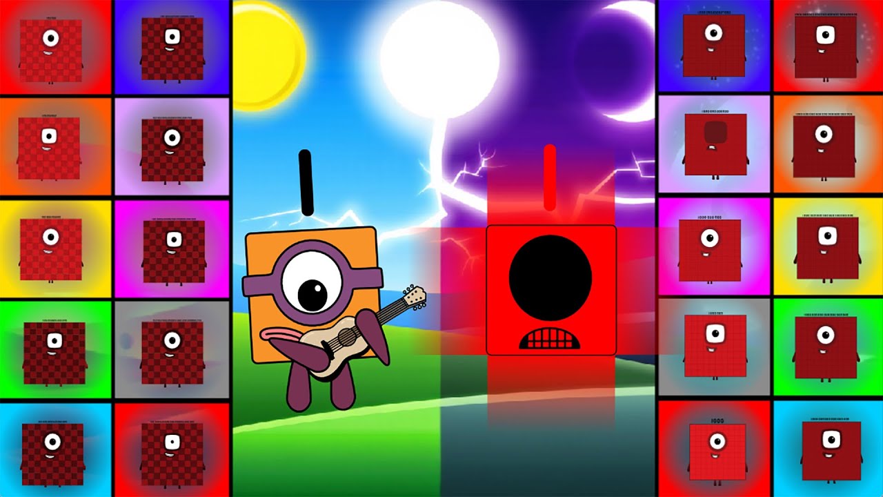 Numberblocks Band But Different 1K-1N Vs (100K-100N) Vs (1-10) But Uncanny vs Normal