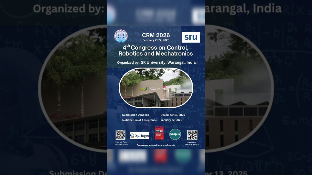 🤖 Call for Papers: CRM 2026 | SCOPUS Springer Conference 🚀 