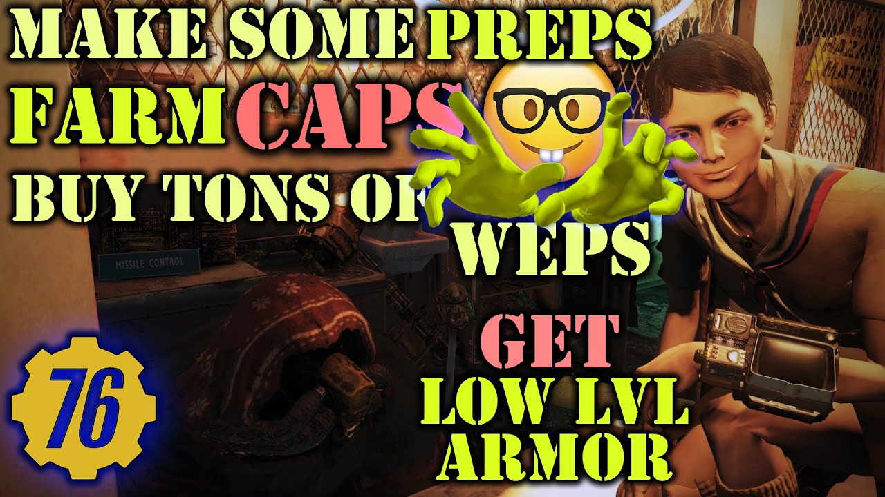 Fallout 76 - Get 2LvL CAPS FARMers prepared for QoL Update! Make them work for YOU!