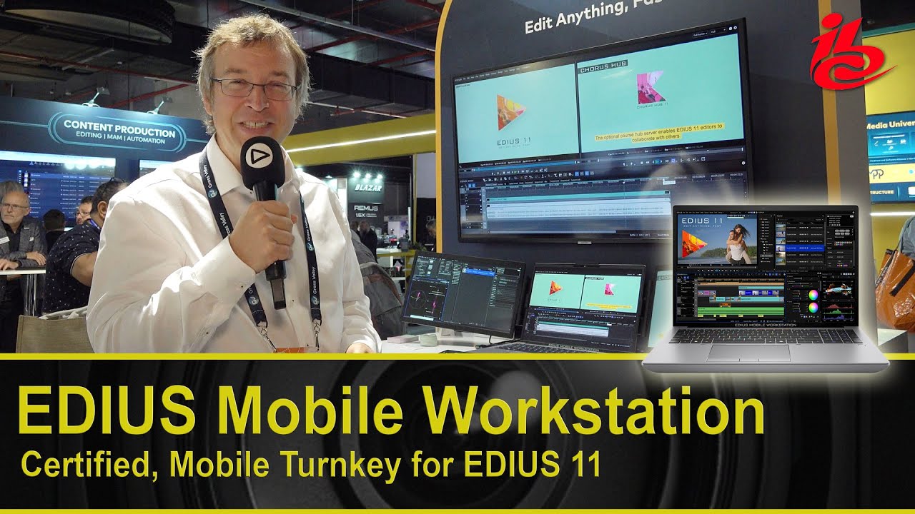 EDIUS Mobile Workstation - Certified Mobile Turnkey for EDIUS 11 - IBC Report 2024