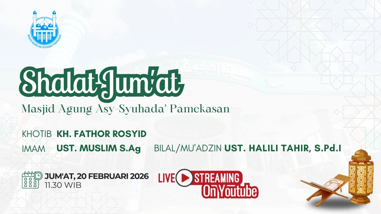 SHALAT JUM'AT DI MASJID AGUNG ASY-SYUHADA' PAMEKASAN TANGGAL 20 FEBRUARI 2026
