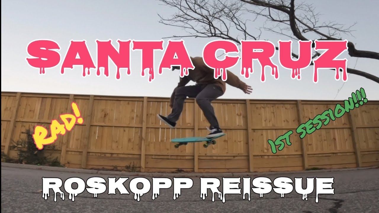 Переиздание скейтборда Santa Cruz! Первое катание! Скейтборд Роба Роскоппа! Весело в скейтпарке!