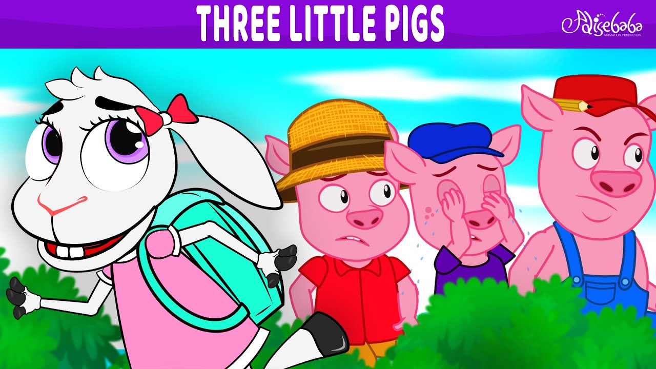 3 Little Pigs 🐷The Lion and the Mouse 🦁 Wolf Story 🐺 Bedtime Stories for Kids in English