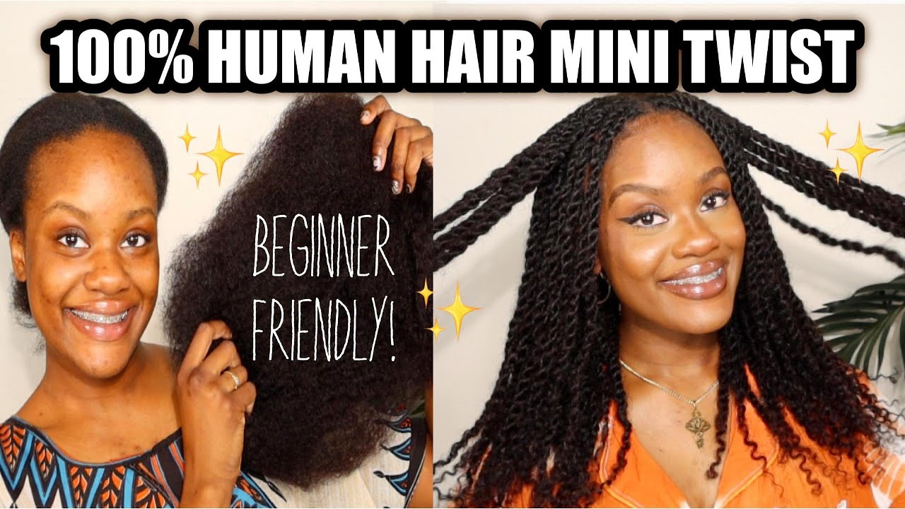 DIY Mini Twists Using Kinky Bulk Hair | QVR Hair Review & Tutorial