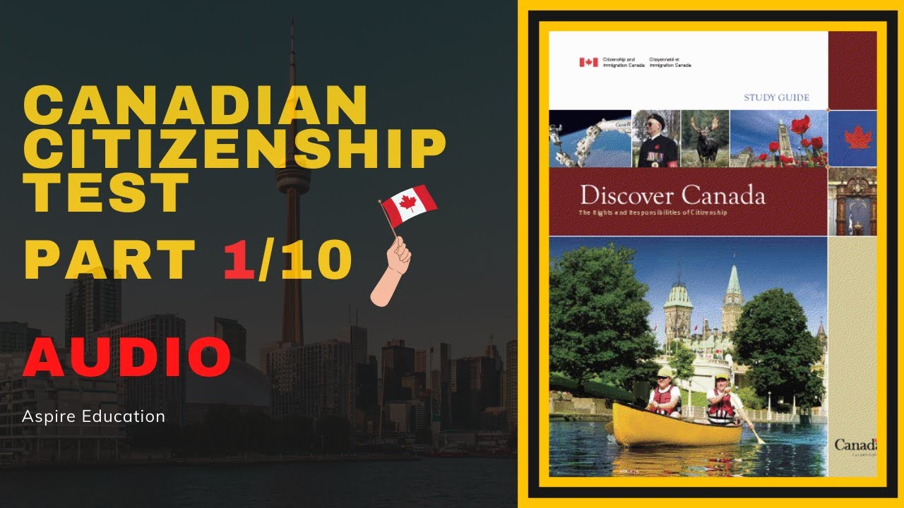 Canadian Citizenship Practice Test 2023 | 20 Question and Answer | Audio | Part 1/10