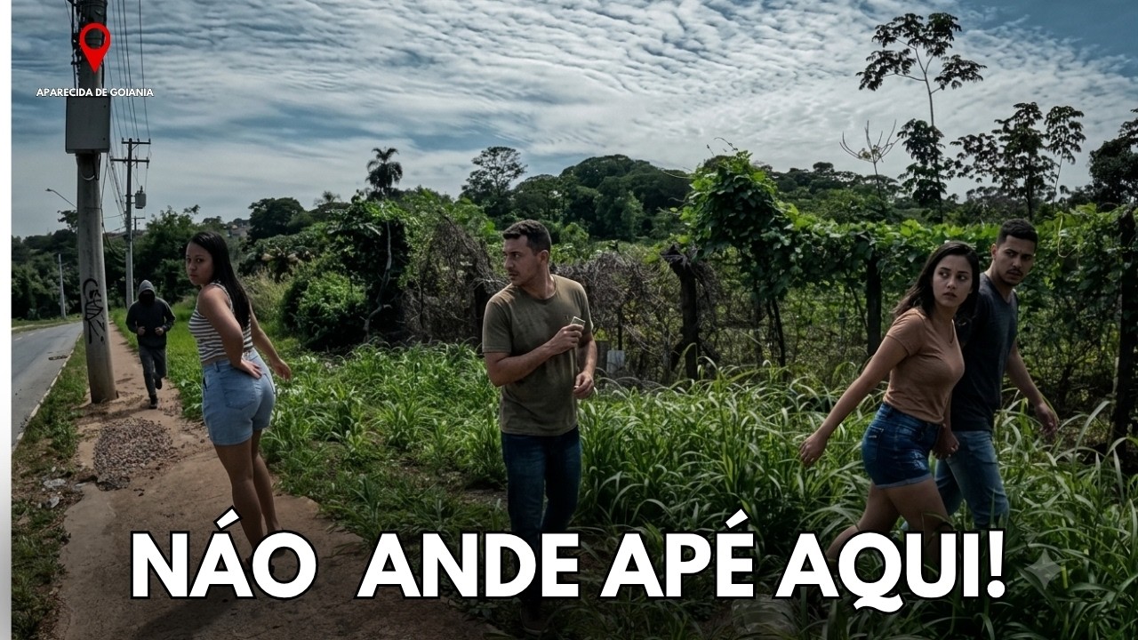 Não deveríamos andar a pé nessa rua em Aparecida de Goiânia