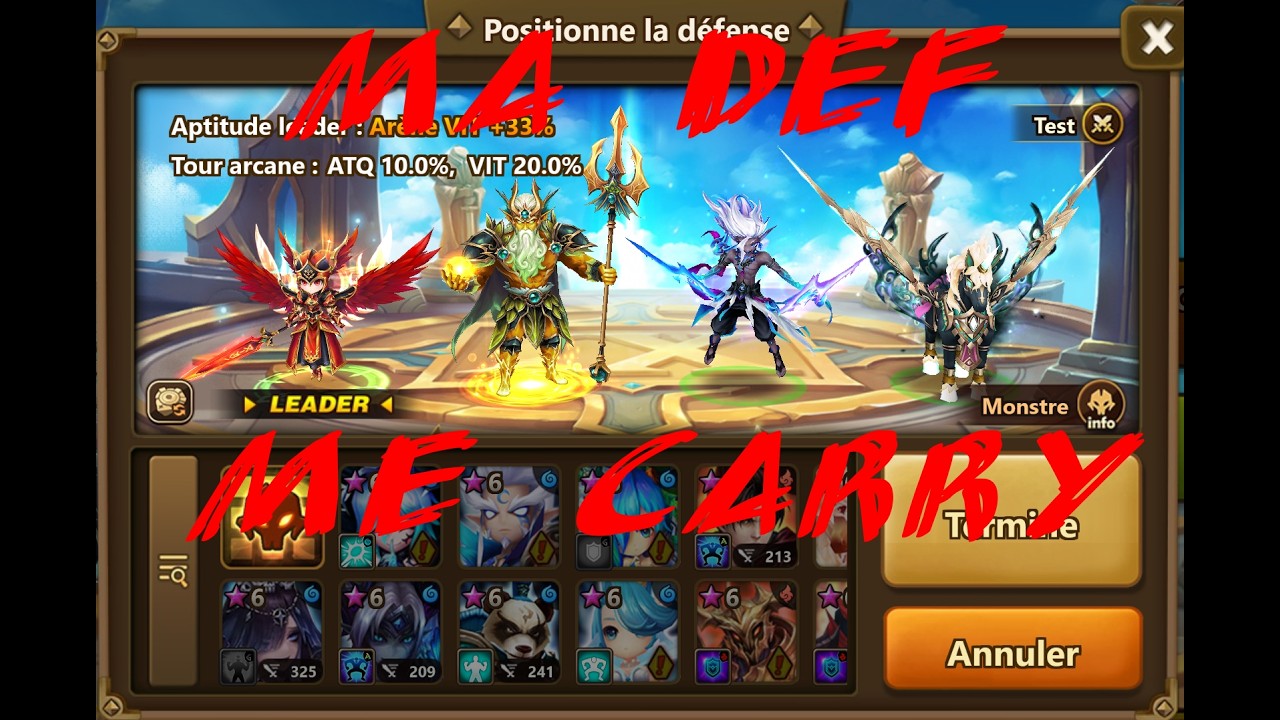 Heureusement que ma défense est là - Summoners War - rush hour