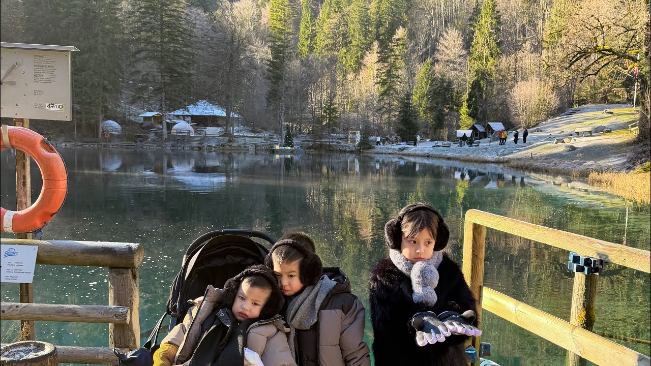 life in our childhood (winter in lake blausee) 🏔️✨