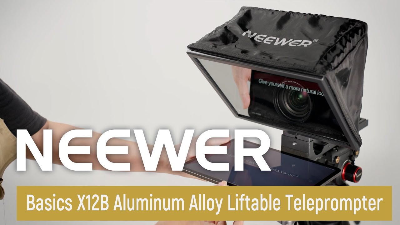 Introducing the NEEWER Basics X12B Aluminum Alloy Liftable Teleprompter