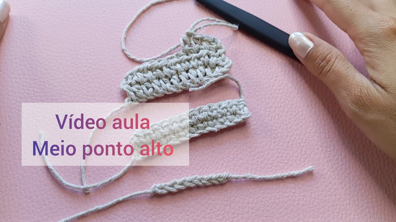 Ponto meio alto passo a passo #videoaula 