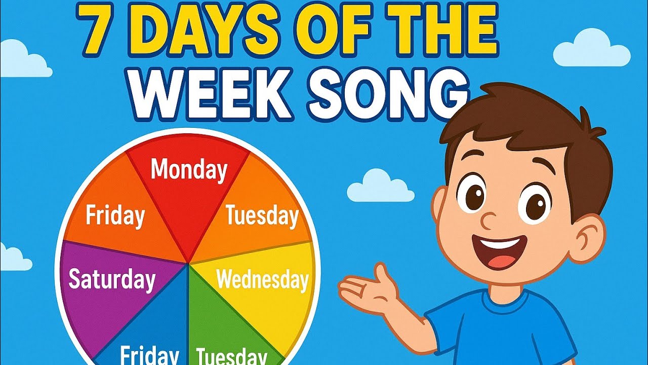 7 Days of the Week Song for Kids | Learn Days of the Week with Fun Music!
