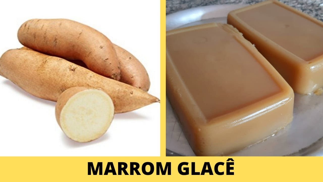 COMO FAZER MARROM GLACÊ CASEIRO - DOCE DE BATATA DOCE DE CORTE