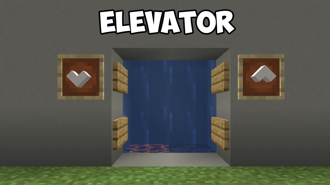 Easy Bubble Column Water Elevator in Minecraft Bedrock & Java