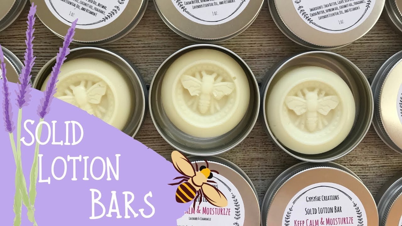 Making Of Solid Lotion Bars With Recipe | 🐝 GYPSYFAE CREATIONS