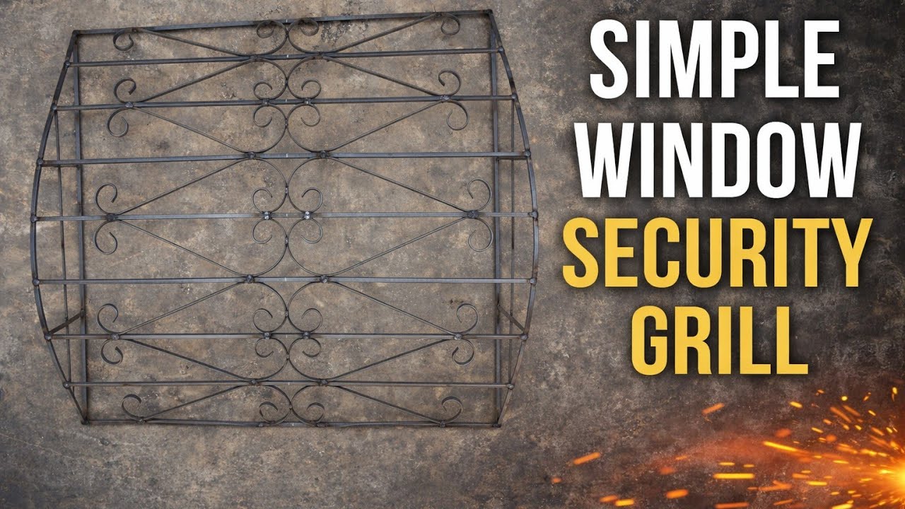 Simple Window Security Grill | Easy Steel Welding Project